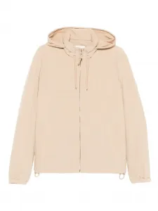 Куртка на молнии с капюшоном Sandro, бежевый