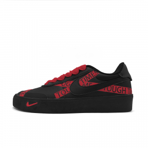 Nike Кроссовки для скейтбординга Court Shot Red Ribbon Abrasion Resistant Low top Unisex Black