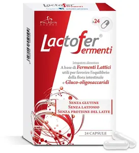 Lactofer Fermenti 24 капсулы, добавка с пребиотиками и пробиотиками