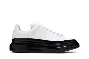 Кроссовки Alexander McQueen Oversized Sneaker 'Paint Dipped - White Black', белый