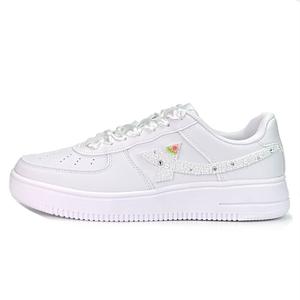 XTEP Кроссовки Air Force One Slip, легкие, увеличивающие рост, с низким верхом, для скейтбординга, унисекс, белые