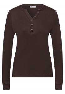 STREET ONE Лонгслив в коричневом цвете