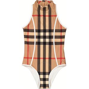 Детский купальник beige Burberry, бежевый