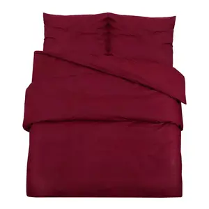 Комплект постельного белья Bordeaux Red 155x220 см, легкая микрофибра vidaXL