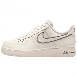 Nike Мужские низкие скейтбордные кроссовки Air Force 1 с противоскользящей и износостойкой подошвой, бежевого цвета