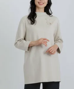 Мягкая картонная туника Studio Picone, цвет Beige(019)