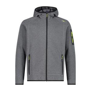 Мужская флисовая куртка CMP с фиксированным капюшоном, трикотажная куртка 3H60847N