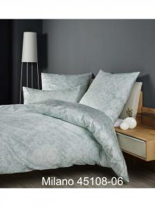 Janine Постельное белье Janine из хлопка, модель Milano, зелено-бирюзового цвета