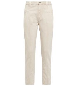 Прямые джинсы Tilly с высокой талией Marant Etoile, экрю