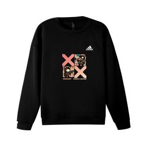 Свитшот Unisex с 3 полосками Adidas, черный