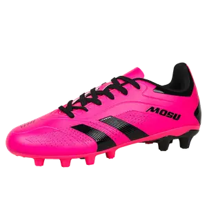 TONYBEAR Скользоустойчивые износостойкие футбольные бутсы унисекс Rose Red с длинными шипами, цвет Rose Red Long Stud