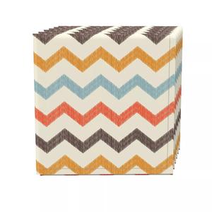 Набор салфеток, 100 % полиэстер, набор из 4 шт., 18x18 дюймов, рисунок шеврона