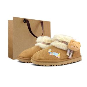 Классические ультра мини короткие снежные ботинки Women's Chestnut UGG, коричневый