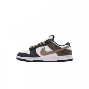 Nike Кроссовки для скейтбординга Dunk Twilight Shadow Brown устойчивые к истиранию низкие унисекс бело-коричневые