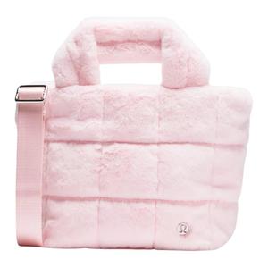 Lululemon Сумка через плечо стеганая миниатюрная женская розовая, Pink