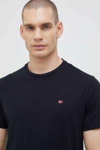 Хлопковая футболка Salis Napapijri, черный