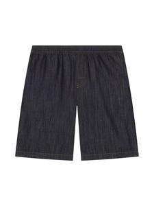 Джинсовые шорты с вышитым логотипом DG Dolce & Gabbana Kids, черный