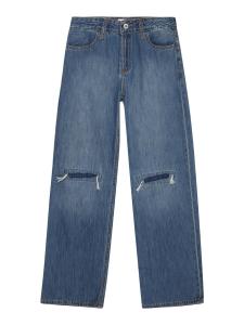 Джинсы с широкими штанинами Abercrombie & Fitch, Blue denim