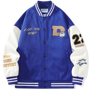 Doraemon Бейсбольная куртка, Klein Blue (without Hood)