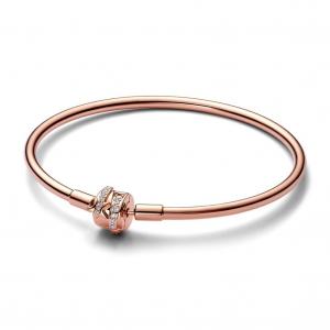 Браслет Pandora Moments Limited Edition Shooting Star Charm Bangle, покрытие - розовое золото