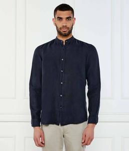 Льняная рубашка race_1_m Regular fit Boss Orange, синий