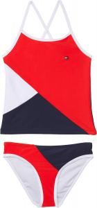 Раздельный купальник-бикини Tommy Hilfiger для девочек с защитой от солнца UPF 50+, быстросохнущий, Navy Blazer 13G