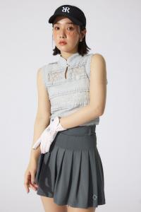 Топ с кружевной отделкой Rienda, цвет L/Blu1