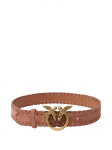 Плетеный ремень с пряжкой Love Birds PINKO, нейтральный