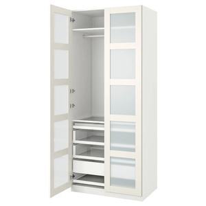 Гардероб PAX/BERGSBO IKEA, 100x60x236 см, белый