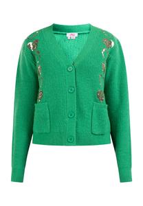 Толстовка myMo Strickjacke, зеленый