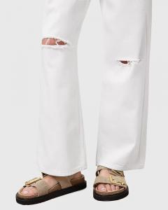 Песочные кожаные сандалии AllSaints Isla