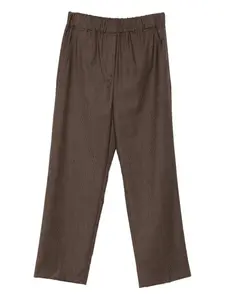 Брюки на эластичном поясе Max Mara, коричневый