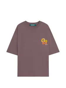 Футболка с круглым вырезом и принтом Barrow, розовый