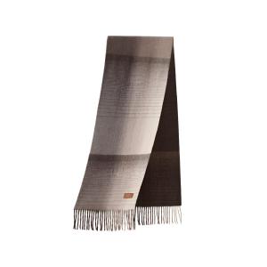 Шарф вязаный из 70% овечьей шерсти и 30% кашемира для женщин ELLE, chestnut mocha