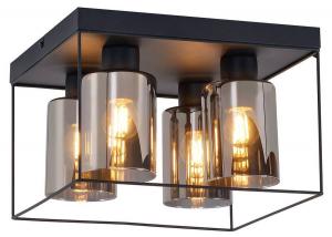 Потолочный светильник Nettlife Mantooth, черный - металл - 30 x 20 x 30 см