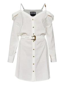 Платье с открытыми плечами Versace Jeans Couture, белый