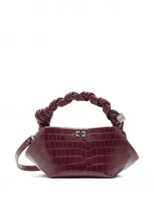 Сумка-тоут bou с перекрученной ручкой GANNI, красный