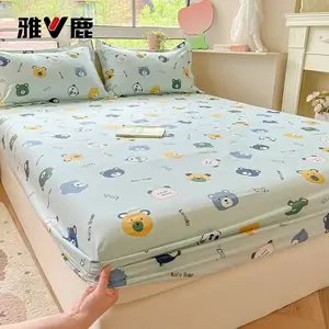 Yalu Простыня на резинке 150х200 см, 100% хлопок, Andy Bear