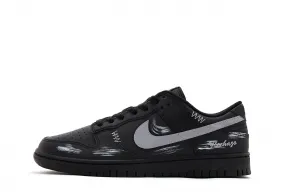 Кроссовки для скейтбординга Dunk Coverage устойчивые к истиранию низкие унисекс Gray Nike, черный