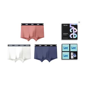 Мужские трусы боксеры упаковка 3 штуки Lee, синий