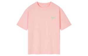 Футболки унисекс с круглым вырезом, умеренно прямой крой Disney, розовый (dt01 upgraded 100% cotton)