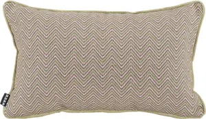 Х.ОК.К. Декоративная подушка "Гарри Леола", зигзагообразный дизайн, чехол с наполнителем, 1 шт H.O.C.K. 30х50 см, зеленый/розовый/светло-зеленый