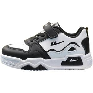 Низкие детские кроссовки для скейтбординга WARRIOR, черный/белый