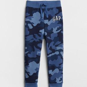 Камуфляжные джоггеры с вышитым логотипом Gap, синий