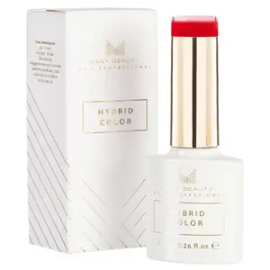 Гибридный лак 904 классический красный, 7,5 мл Many Beauty Nail professional hybrid color uv, цвет 904 - classic red