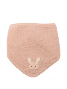 Нагрудник с аппликацией в виде кролика Donsje, коричневый