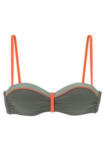 Верх бикини бандо LASCANA, оливковый