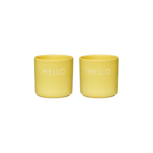 Набор чашек для яиц Yello Hello, 2 шт. Design Letters, желтый