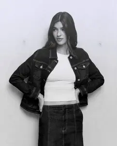 Женская приталенная ковбойская куртка Easy Wear, темно-синий