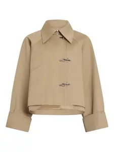 Укороченная куртка оверсайз Patou, бежевый